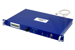 PE15A7000 - 50 dB Gain, 14 dBm P1dB, 100 MHz to 18 GHz, Rack Mount, Variable Gain Amplifier, 6.5 dB NF, SMA