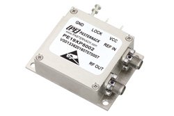 PE19XP5002 - 50 MHz Phase Locked Crystal Oscillator, 10 MHz External Ref., Phase Noise -155 dBc/Hz, SMA