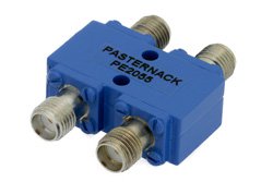 PE2055 - 90 Degree SMA Hybrid Coupler From 6 GHz to 12.4 GHz Rated to 100 Watts