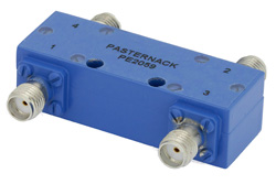 PE2059 - 90 Degree SMA Hybrid Coupler From 4 GHz to 12.4 GHz Rated to 100 Watts