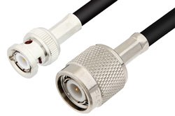 PE3023 - TNC Male to BNC Male Cable Using 75 Ohm RG59 Coax