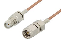 PE3056LF - SMA Male to SMA Female Cable Using RG178 Coax, RoHS