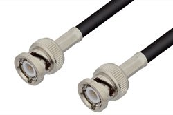 PE3067/HS - BNC Male to BNC Male Cable Using RG58 Coax with HeatShrink