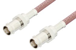 PE3088LF - BNC Female to BNC Female Cable Using RG142 Coax, RoHS