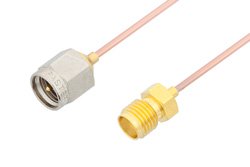 PE3188 - SMA Male to SMA Female Cable Using PE-047SR Coax