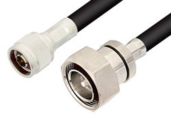 PE3218 - N Male to 7/16 DIN Male Cable Using RG214 Coax