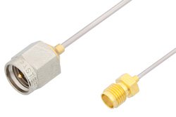 PE3253LF - SMA Male to SMA Female Cable Using PE-SR047AL Coax