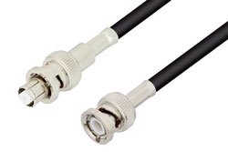 PE3277 - SHV Plug to BNC Male Cable Using RG58 Coax