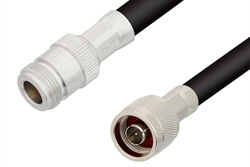 PE33011LF - N Male to N Female Cable Using PE-B405 Coax