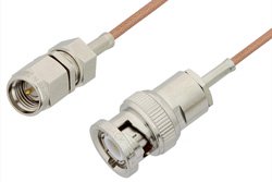 PE33258 - SMA Male to BNC Male Cable Using RG178 Coax