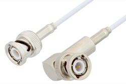 PE3330 - BNC Male to BNC Male Right Angle Cable Using RG188-DS Coax