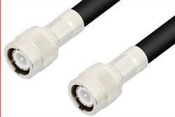 PE33316LF - C Male to C Male Cable Using RG8 Coax, RoHS