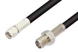 PE3333 - SMA Male to SMA Female Cable Using 75 Ohm RG59 Coax