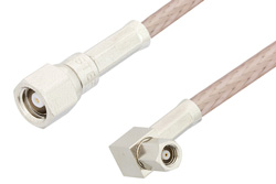 PE33363 - SMC Plug to SMC Plug Right Angle Cable Using RG316 Coax