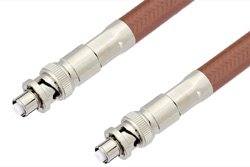 PE3338LF - SHV Plug to SHV Plug Cable Using RG393 Coax , LF Solder