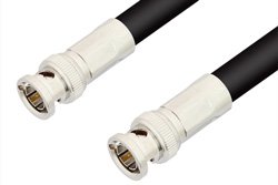 PE33399 - 75 Ohm BNC Male to 75 Ohm BNC Male Cable Using 75 Ohm RG11 Coax