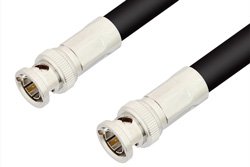 PE33399LF - 75 Ohm BNC Male to 75 Ohm BNC Male Cable Using 75 Ohm RG11 Coax, RoHS
