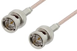 PE33401LF - 75 Ohm BNC Male to 75 Ohm BNC Male Cable Using 75 Ohm RG179 Coax, RoHS