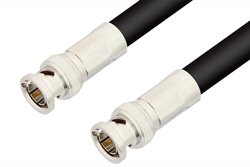 PE33403 - 75 Ohm BNC Male to 75 Ohm BNC Male Cable Using 75 Ohm RG216 Coax
