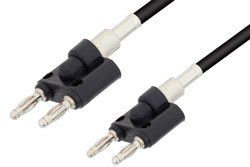 PE33449 - Banana Plug to Banana Plug Cable Using RG223 Coax