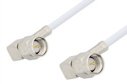 PE3347 - SMA Male Right Angle to SMA Male Right Angle Cable Using RG188-DS Coax