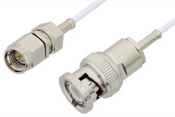 PE33523 - SMA Male to BNC Male Cable Using RG196 Coax