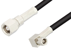 PE33556 - SMC Plug to SMC Plug Right Angle Cable Using RG174 Coax