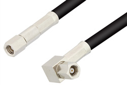 PE33664 - SMC Plug to SMC Plug Right Angle Cable Using RG223 Coax