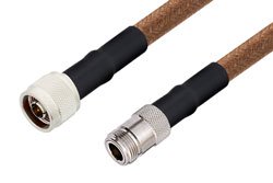 PE33728LF - N Male to N Female Cable Using RG225 Coax , LF Solder