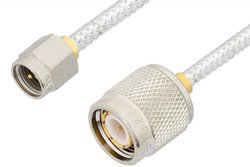 PE33928LF - SMA Male to TNC Male Cable Using PE-SR402FL Coax, RoHS