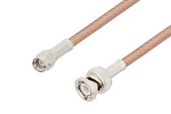 PE33989 - SMA Male to BNC Male Cable Using PE-P195 Coax