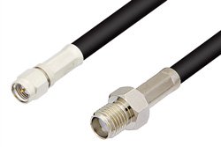 PE3405LF - SMA Male to SMA Female Cable Using 93 Ohm RG62 Coax
