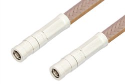 PE34269LF - SMB Plug to SMB Plug Cable Using RG400 Coax, RoHS