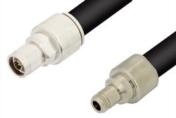 PE34276 - N Male to N Female Cable Using RG218 Coax