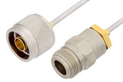 PE34285LF - N Male to N Female Cable Using PE-SR405AL Coax