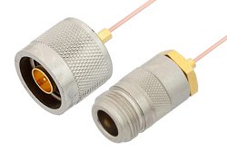 PE34287 - N Male to N Female Cable Using PE-047SR Coax