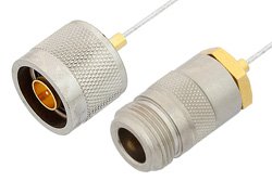 PE34291 - N Male to N Female Cable Using PE-SR047FL Coax