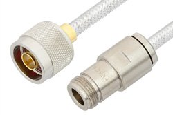 PE34293 - N Male to N Female Cable Using PE-SR401FL Coax