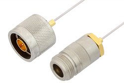 PE34296LF - N Male to N Female Cable Using PE-SR047AL Coax