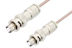 PE34432LF - SHV Plug to SHV Plug Cable Using RG316 Coax, RoHS