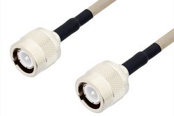 PE34440LF - C Male to C Male Cable Using RG141 Coax , LF Solder