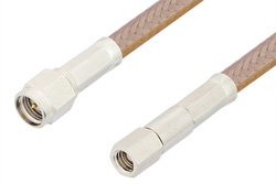 PE34454 - SMA Male to SMC Plug Cable Using RG400 Coax