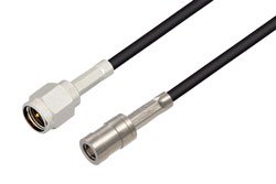 PE34455LF - SMA Male to SMB Plug Cable Using PE-B100 Coax