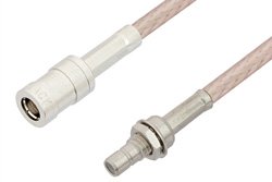 PE34487 - SMB Plug to SMB Jack Bulkhead Cable Using RG316-DS Coax