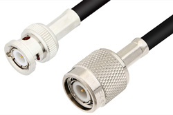 PE34508LF - TNC Male to BNC Male Cable Using 93 Ohm RG62 Coax