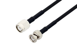 PE3498/HS - BNC Male to TNC Male Cable Using RG223 Coax with HeatShrink