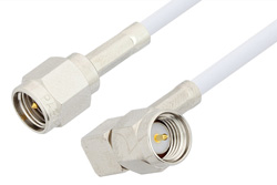 PE3510 - SMA Male to SMA Male Right Angle Cable Using RG188 Coax