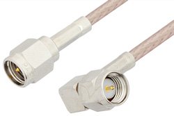 PE3513 - SMA Male to SMA Male Right Angle Cable Using RG316 Coax