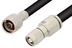 PE35249LF - N Male to Reverse Polarity TNC Male Cable Using PE-B405 Coax