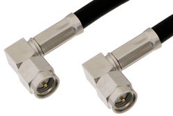 PE35347 - SMA Male Right Angle to SMA Male Right Angle Cable Using PE-C195 Coax